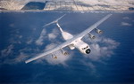 A Lockheed C-141 Starlifter in flight. (USAF)