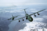 A C-141 and C-130 from the USAF's 62nd Military Airlift Squadron as seen on 24 October 1983. (USAF)