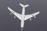 A Northroop Grumman E-8C Joint Surveillance Target Attack Radar aircraft from the US Air Force's 128th Expeditionary Air Command and Control Squadron over Iraq on 21 April 2004. (USAF/SSgt Aaron D Allmon II)