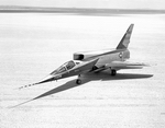 North American F-107 photographed in 1959. (NASA)