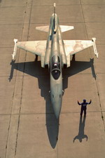 Northrop F-20 Tigershark taxiing. (Northrop Grumman Corporation)
