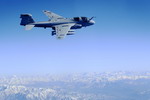A US Marine Corps Grumman EA-6B Prowler from Bagram Air Base, Afghanistan, flies over Afghanistan on 26 November 2009. (USAF/Staff Sgt Michael B Keller)