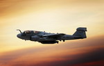 A US Navy Grumman EA-6B Prowler flies over Afghanistan on 7 November 2008. (USAF/Lt Col Craig Wells)