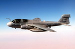A US Marine Corps EA-6B Prowler from VMAQ-2 flies over Iraq on 14 August 2004. (USAF/Staff Sgt Lee O Tucker)