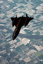 A Lockheed SR-71A from Beale Air Force Base, California, as seen on 1 June 1988. (Technical Sergeant Michael Haggerty/DoD)
