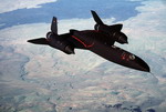 A Lockheed SR-71 operating out of Beale Air Force Base in June 1988. (Tech Sgt Michael Haggerty/USAF)