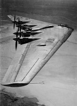 A Northrop XB-35 in flight. (USAF)