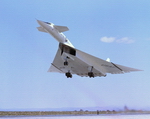 A North American XB-70 Valkyrie taking off on 17 August 1965.
