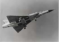 A bottom view of the Mirage III V